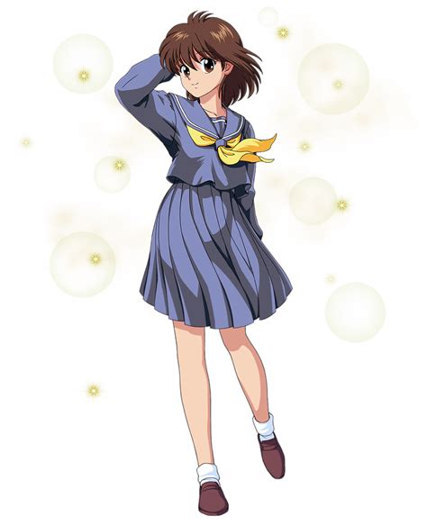 yukimura keiko yuu yuu hakusho highres official art 1girl breasts