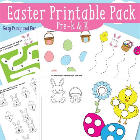 printable easter worksheets worksheets  kindergarten