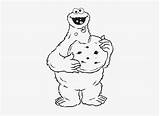Cookie Coloring Monster Sesame Street Pages Cookies Eating Template sketch template