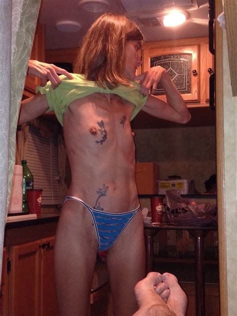 skinny tattooed wife in per underwear 10 pics xhamster