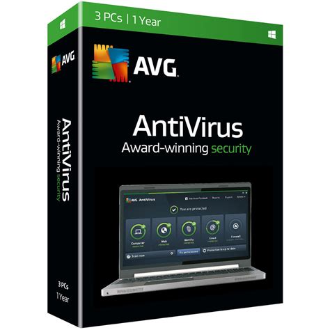 avg antivirus  boxed  users  year avnen  bh