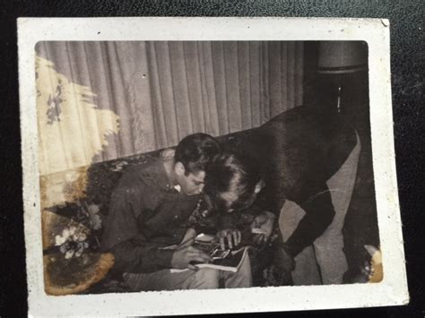polaroids of snogging at a 1960s make out party