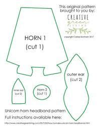 unicorn horn template google search diy unicorn headband unicorn