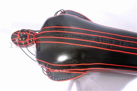 100 latex rubber inflatable sleep sack bodybag sleeping bag catsuit