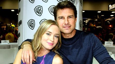 emily blunt took tom cruise to a sex club watch entertainment tonight