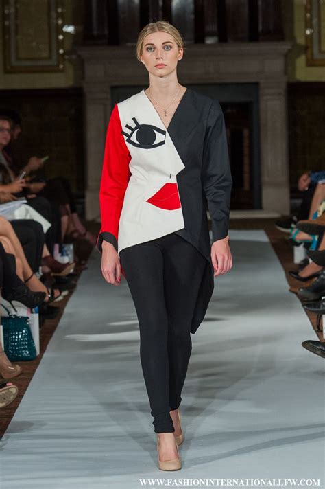 lenie boya london fashion week ss  picasso  surrealism inspired jacket  asymmetric