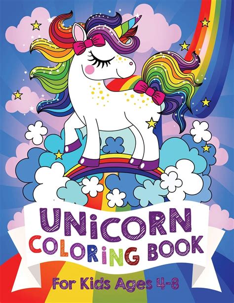 unicorn coloring book  kids ages   shopkids
