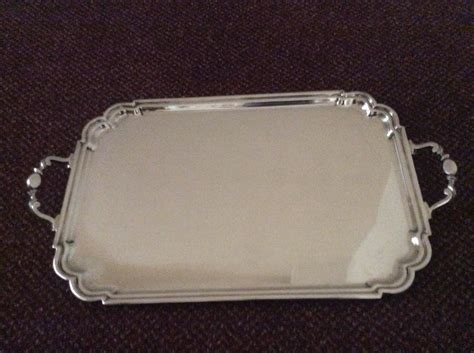 large solid silver tray  sellingantiquescom