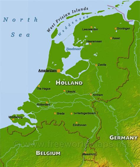 holland physical map