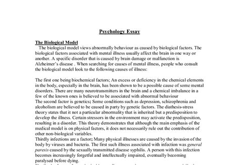 psychology essay introduction