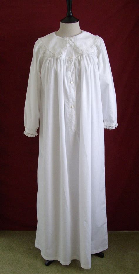 1880s 90s restored antique victorian nightgown nightdress with lace and embroidery two