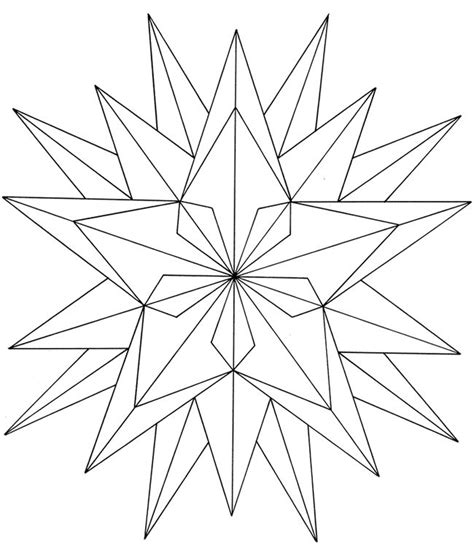 coloringpainting page geometric star star coloring pages