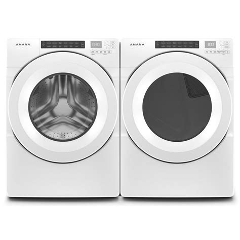 shop amana high efficiency stackable front load washer electric dryer
