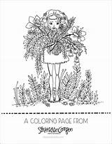 Coloring Pages Printable Bohemian Flower Girly Print Choose Board sketch template