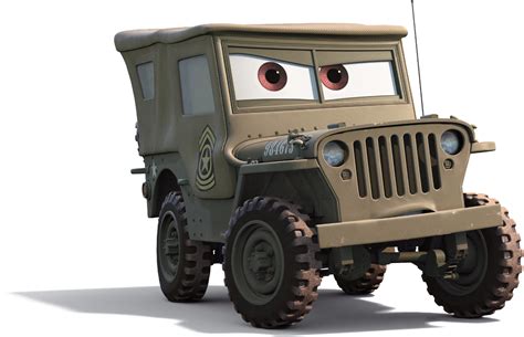 sarge cars pixar wiki disney pixar animation studios