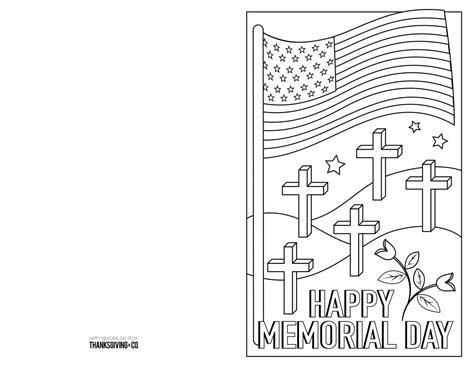 memorial day coloring pages cards   print  home