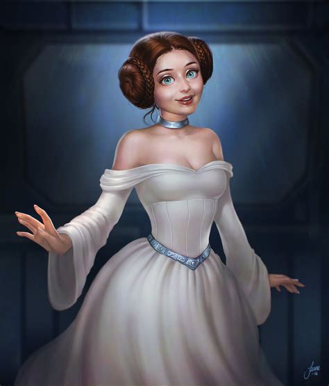 Disney Princess Leia Fan Art Popsugar Tech