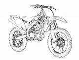 Motocross sketch template