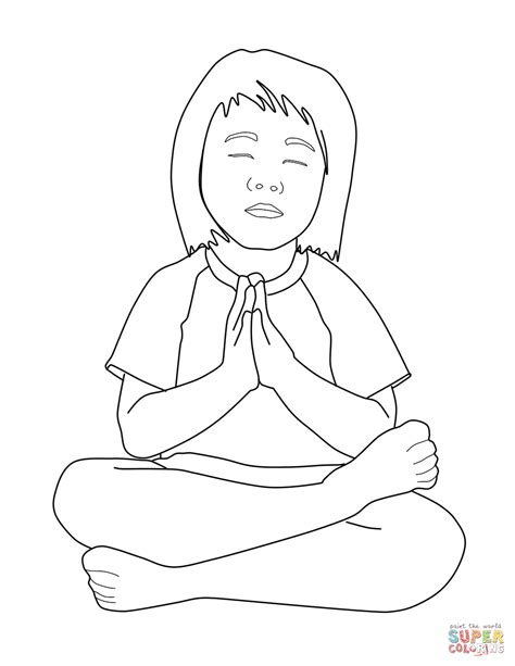 praying child coloring page  printable coloring pages