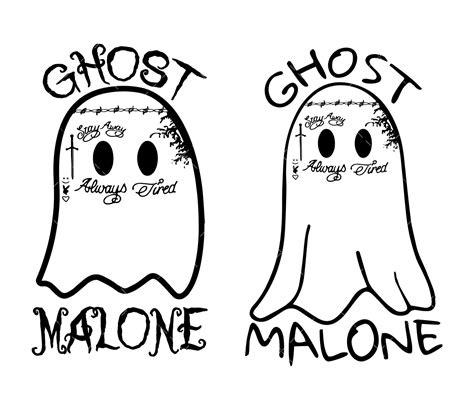 ghost malone svg png  halloween svg post svg boo svg