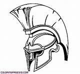 Casco Casque Espartanos Spartan Colorare Colorier Soldados Capacete Romano Guerreiros Soldado Charrette Armas Espartano Guerreiro Caballeros Romanos sketch template