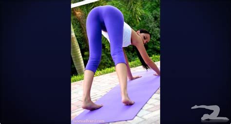 janessa brazil doing yoga girls in yoga pants