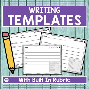 grade writing templates  firstieland teachers pay teachers