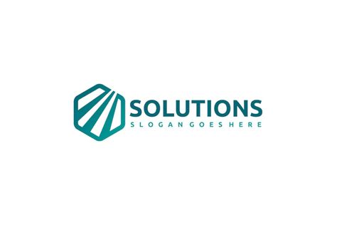 technology solutions logo design template place