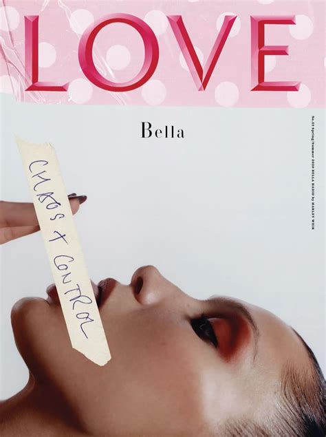 Bella Hadid Wears Next To Nothing Ensembles For Love Magazine Ss2020