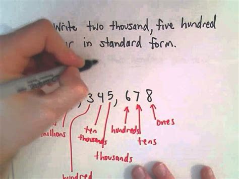 writing  numbers  standard form english  number youtube