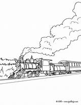 Vapeur Vapor Tren Antiguo Locomotive Trem Bela Paisagem Uma Hellokids Coloriageetdessins Vieux Trenes Locomotora sketch template