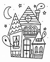 Coloring Pages House Halloween Potter Harry Kids Haunted Time Printable Adults Daylight Savings Book Color Spooky Pusheen Getdrawings Happy Getcolorings sketch template