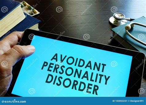 avoidant personality disorder stock image image  medicine