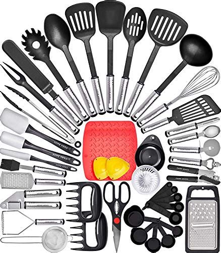 home hero  pcs kitchen utensils set nylon stainless steel cooking