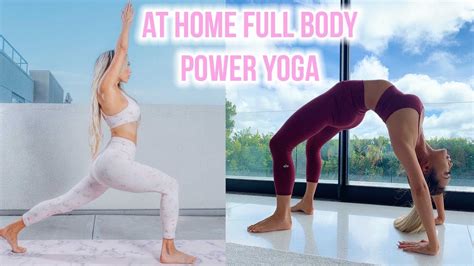 home full body power yoga workout ft atareesarmy arika sato youtube