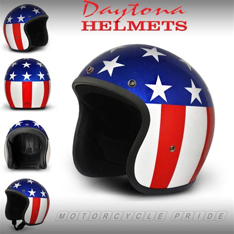 captain america open face helmet easy rider  helmet  profile