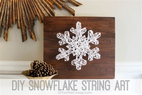 diy snowflake string art  easy  build christmas projects erin spain