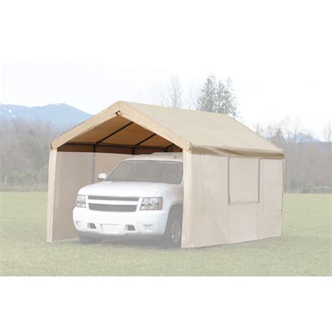 shelterlogic  canopy enclosure kit  windows carport idea