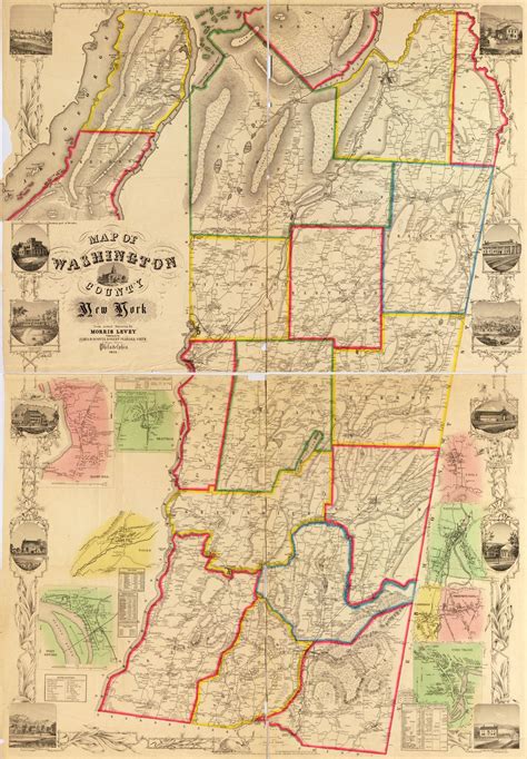 1804 Ny Map Steuben Tioga Broome Jefferson County Huge New York History