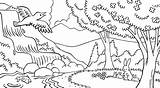 Mewarnai Pemandangan Natur Natureza Landschaft Malvorlagen Wald Berge Fluss Paisagem Sommerwald Sonnenblumenfeld sketch template
