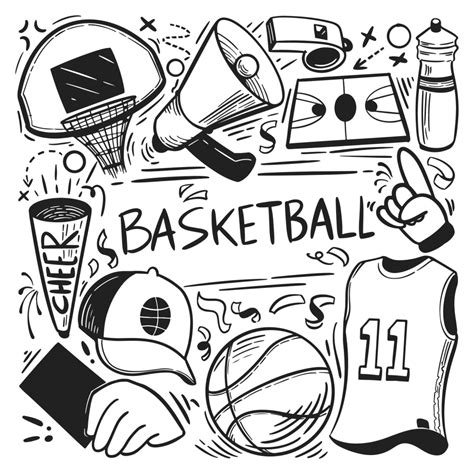 basketball doodle art
