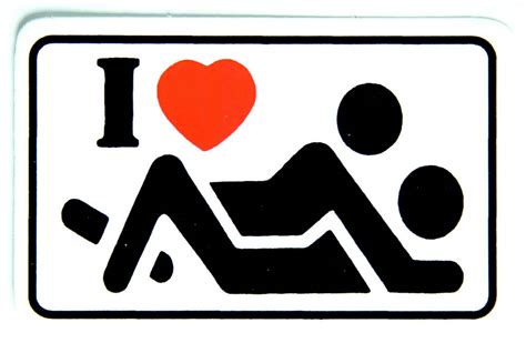 i love to have sex sign sticker