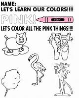 Preschool Pink Color Worksheets Word Learn Toddlers Activities Print Artist Choose Board Paste In2 Copy Just Pre Olds Year sketch template