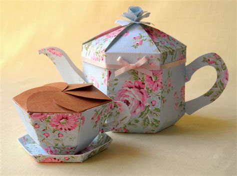 teapot treats matching set  paper crafts paper projects paper