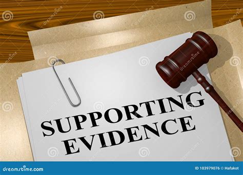 supporting evidence concept stock illustration illustration