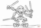 Coloring Grievous General Pages Printable Lego Popular sketch template