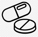 Pills Obat Farmasi Pinclipart Pharmaceutical Ikon Komputer Kindpng Apotek sketch template