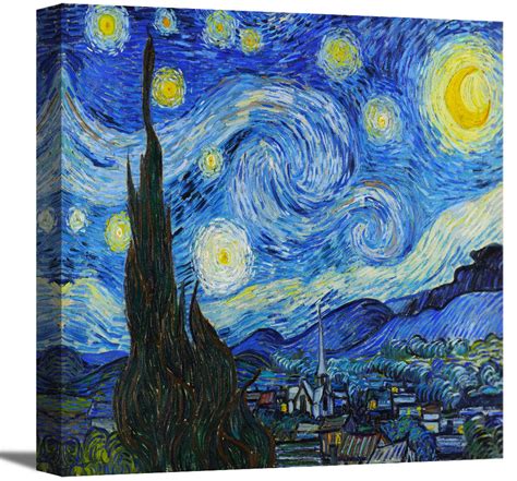 starry night  vincent van gogh famous painting classic etsy