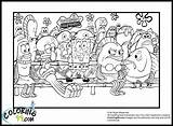 Spongebob Coloring Pages Squarepants Coloring99 Sheets House Funny Book Print Cartoon Color Pineapple People Printable Normal Bottom Bikini Kids Party sketch template