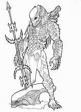 Predator Coloring Pages Alien Vs Spear Printable Mask Kids Sheets Tattoo Masked Head Adult Color Book Drawings Aliens Print Deviantart sketch template